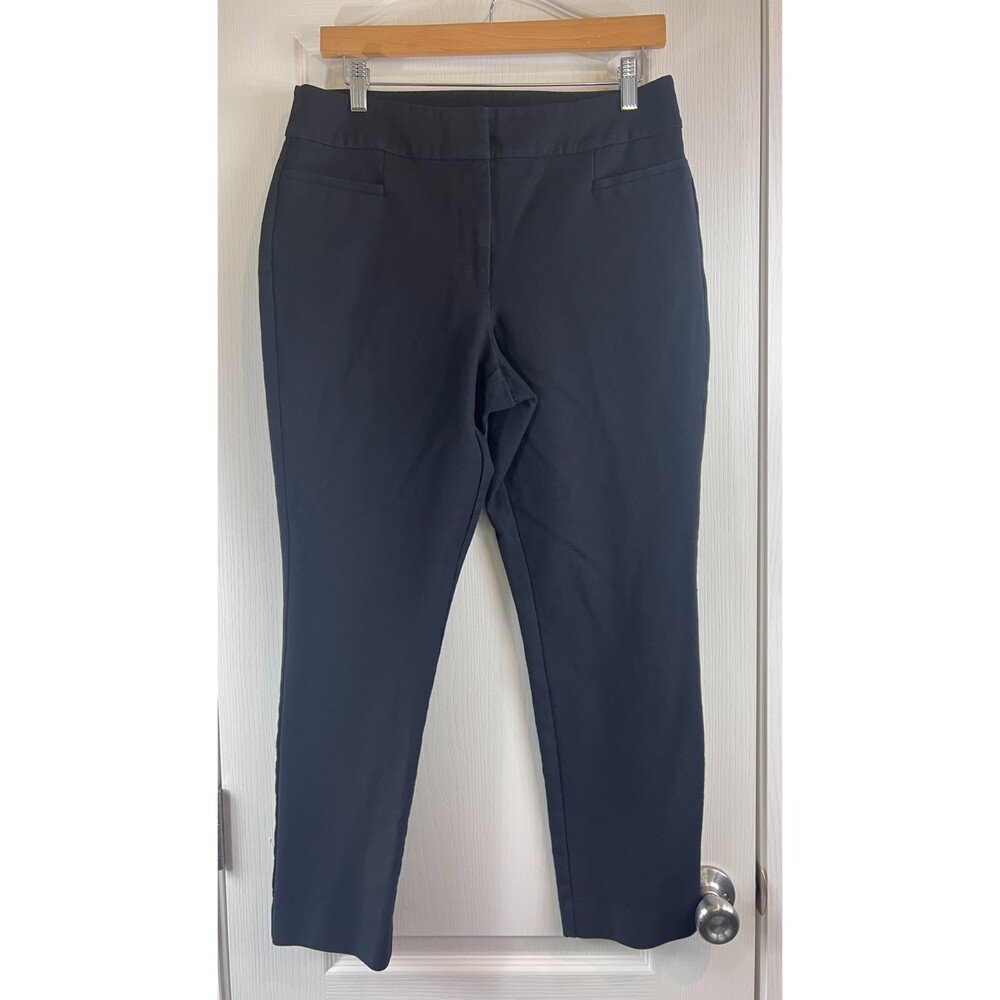 Ann Taylor Factory Women's Black Stretch Cotton Chino Pants Size 8